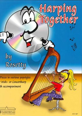 Rosety Harping Together (Bk-Cd) (11 Pieces in Various Pop Styles for Irish or Concert Harp)