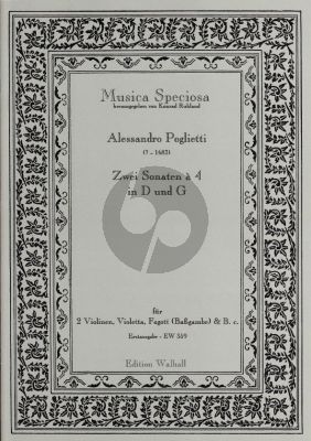 2 Sonaten a 4 2 Violinen-Violetta-Fagott [Bassgambe] und Bc)