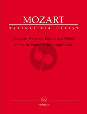 Mozart Sämtliche Werke Vol.1 Violine-Klavier (E.Reeser) (Urtext der Neue Mozart Ausgabe)