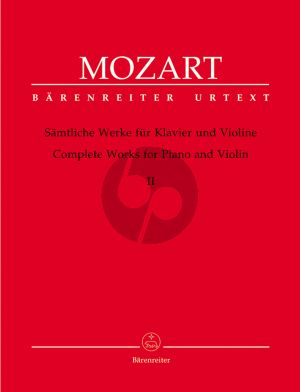 Mozart Sämtliche Werke Vol.2 Violine-Klavier (E.Reeser) (Urtext der Neue Mozart Ausgabe)
