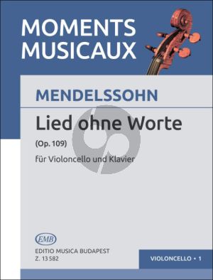 Mendelssohn Lied ohne Worte Op.109 Violoncello and Piano (edited by Árpád Pejtsik)