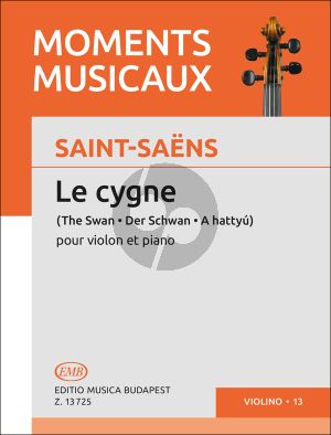 Saint Saens Le Cygne (The Swan) Violin and Piano (Edited by Janos Pallagi)