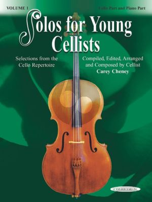 Album Solos for Young Cellists Vol.1 Cello Book with Piano Accompaniments (Compiled, ed., arr., and composed by Carey Cheney)