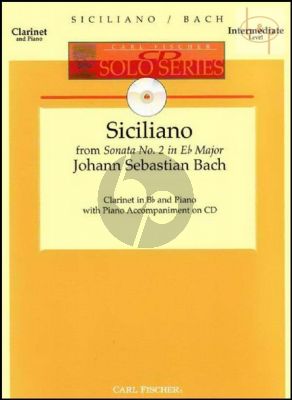 Siciliano (from Sonata BWV 1031) (Clar.-Piano) (Bk-Cd)