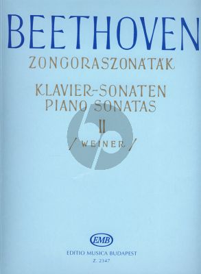 Beethoven Sonatas Vol.2 for Piano Solo (edited by Leo Weiner)