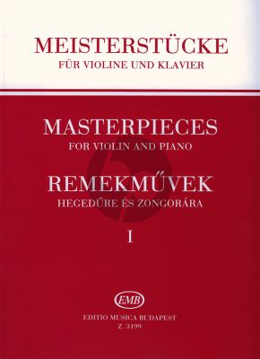 Album Masterpieces Vol.1 for Violin and Piano