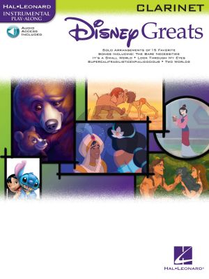 Disney Greats for Clarinet - Book with Audio Online (Hal Leonard Instrumental Play-Along)