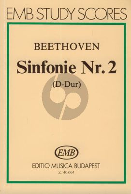 Beethoven Symphony No. 2 D-major Op. 36 Study Score (edited by Gábor Darvas)