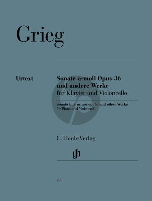 Grieg Sonata a-minor Op.36 and other Works for Violoncello and Piano (Edited and Fingering by Einar Steen-Nokleberg) (Henle-Urtext)