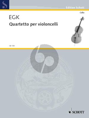 Egk Quartetto (1926) (4 Vc.) (Score/Parts) (Grade 4)