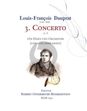 Dauprat Concerto No. 3 Op. 18 Horn and Orchestra (piano reduction) (Horn in E/F)