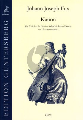 Fux Kanon 2 Violas da Gamba [Violins/Flutes]-Bc (Part./Stimmen) (Günter and Leonore von Zadow)