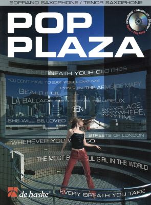 Pop Plaza Soprano/Tenor Sax Book with CD