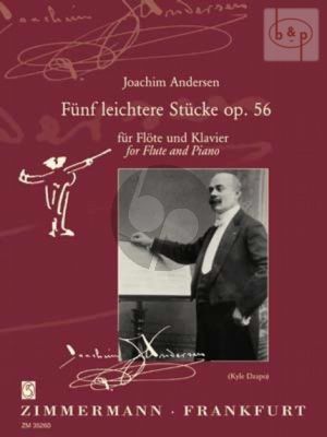 5 leichtere Stucke Op.56 fur Flote und Klavier