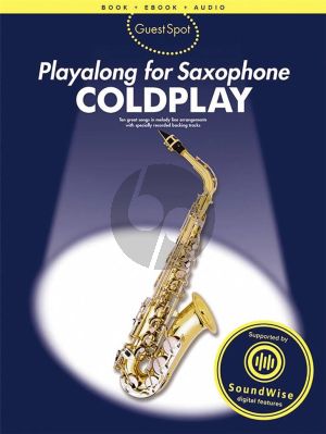 Guest Spot Playalong Coldplay Alto Saxophone (Book + Ebook + Audio) (arr. P. Honey)