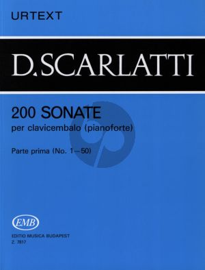 Scarlatti 200 Sonatas Vol.1 Harpsichord (Urtext) (edited G.Balla)