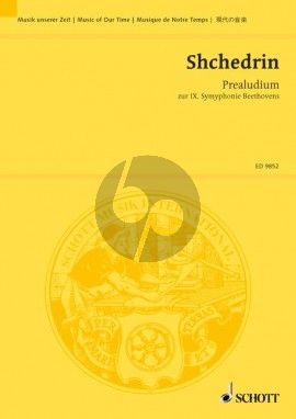 Shchedrin Praeludium zur Beethovens 9. Symphonie Studienpartitur