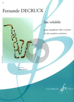 Decruck Sax Volubile Saxophone alto et Piano (Interm. Grade 6)