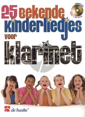 25 Bekende Kinderliedjes Klarinet Bk-Cd