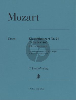 Mozart Concerto C-major KV 467 for Piano and Orchestra - Editon for 2 Piano's (Edited by Norbert Gertsch - Piano reduction, Fingering, Cadenzas by András Schiff) (Henle-Urtext)