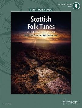 Scottish Folktunes for Cello (69 Traditional Pieces (Book with Audio online) (Kevin McCrae and Neil Johnstone)