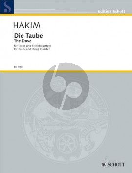 Hakim The Dove for Tenor and String Quartet (Score/Parts)
