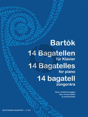 Bartok 14 Bagatelles Op. 6 Piano solo (edited by Peter Bartok)