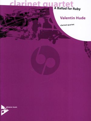 Hude A Ballad for Ruby 3 Clarinets [Bb] and Bass Clarinet (Score/Parts)