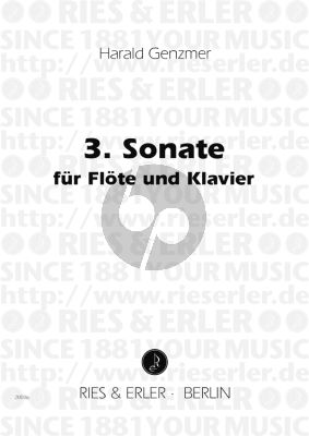 Genzmer Sonate No.3 GeWV 262 Flöte und Klavier (2003)