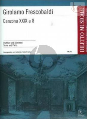 Canzona XXIX a 8 (1608) for Winds and/or Strings - Score and Parts