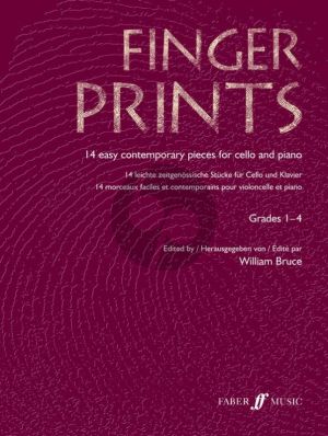 Fingerprints (14 Contemporary Pieces) (Violoncello-Piano) (Grades 1-4) (Bruce)