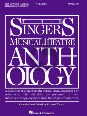 Singers Musical Theatre Anthology Vol. 4 Soprano (Book only) (edited by Richard Walters)