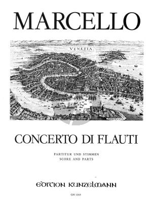 Marcello Concerto di Flauti 4 Blockflöten (SATB)-Streicher-Bc (Part./Stimmen) (Hans Ludwig Hirsch)