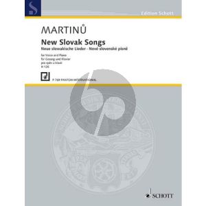 Martinu Neue Slowakische Lieder (1920)