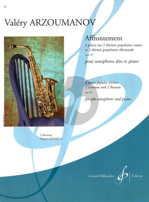 Arzoumanov Affrontement Op.147 for Alto Saxophone and Piano (adv. grade 7)