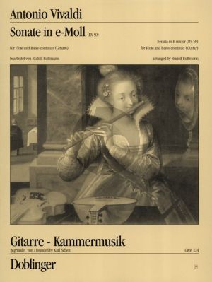 Vivaldi Sonata e-minor RV 50 Flute and Guitar (or Bc) (arr. Rudolf Buttmann)