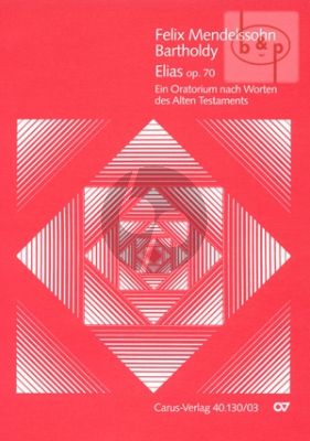 Elias Op.70 MWV A 25 Soli-Choir-Orch. Vocal Score