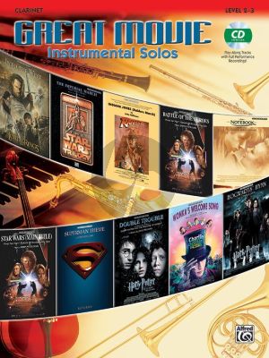 Great Movie Instrumental Solos for Clarinet (Bk-Cd) (level 2 - 3)