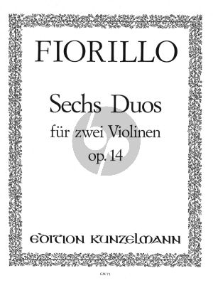 Fiorillo 6 Concertante Duos Op. 14 2 Violinen