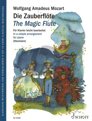 Mozart Die Zauberflote KV 620 (easy arr. by G.Heumann) (with illustr.) (grade 2 - 3)