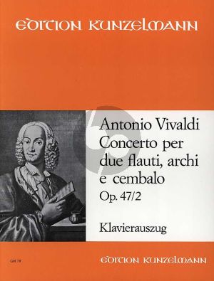 Vivaldi Konzert C-dur Opus 47 No. 2 2 Flöten-Klavier (herausgegeben von Pal Gombas)