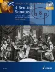 4 Scottish Sonatas (Violin[Flute)-Bc[opt. Cello/ Bassoon) (Bk-Cd)