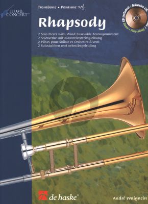 Waignein Rhapsody for Trombone [TC/BC] and Piano (Book with Play-Along/Demo CD) (interm.level)