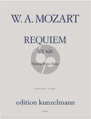 Mozart Requiem d-minor KV 626 for Soli, Choir and Orchestra Full Score (version by Franz Beyer)