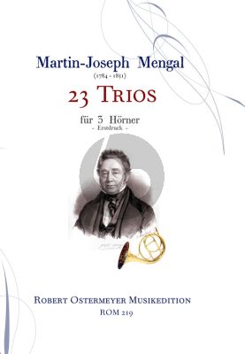 Mengal 23 Trios for 3 Horns (Score/Parts) (Ostermeyer)