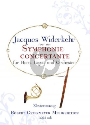 Widerkehr Symphonie Concertante Horn-Bassoon and Orchestra (piano reduction)