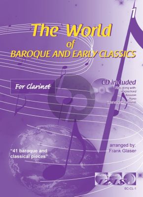 The World of Baroque and Early Classics Vol.1 for Clarinet (Bk-Cd) (arr. Frank Glaser)