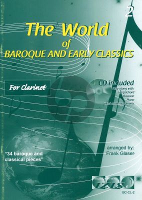 The World of Baroque and Early Classics Vol.2 Clarinet (Bk-Cd) (arr. Frank Glaser)