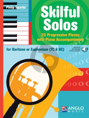 Sparke Skilful Solos for Baritone - Euponium (BC/TC) and Piano (Book with Audio online) (intermediate level)