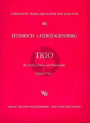 Herzogenberg Trio Op.27 No.1 Vi.-Va.-Vc. (Stimmen)